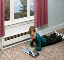 Portable baseboard electric heaters